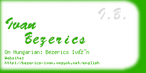 ivan bezerics business card